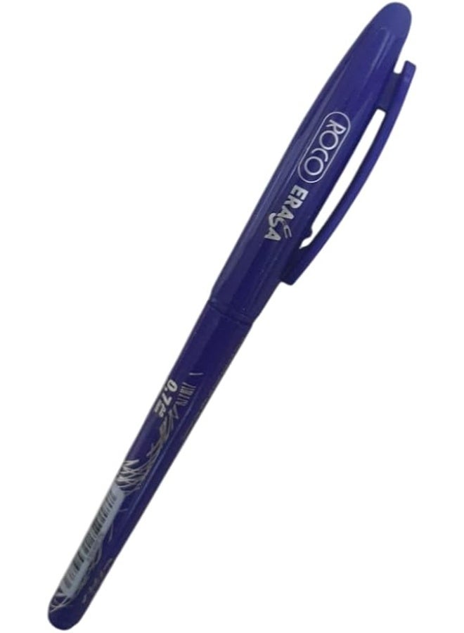 ROCO 12 Pieces Erasable Pen 0.7mm Blue - Image 2